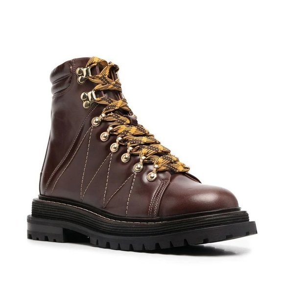 NEW Sandro Elton Ankle Combat Boots - Picture 1 of 6